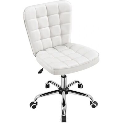 Silla de Oficina YAHEETECH - Ergonómica, Ajustable, Giratoria, Blanca Silla de Oficina YAHEETECH - Ergonómica, Ajustable, Giratoria, Blanca