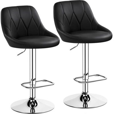 YAHEETECH Taburetes de Barra Ajustables Blancos - Muebles Modernos de Cocina y Bar YAHEETECH Taburetes de Barra Ajustables Blancos - Muebles Modernos de Cocina y Bar