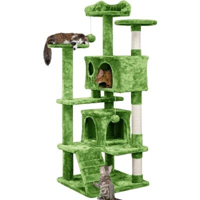 Yaheetech - Árbol para Gatos Grande - Sisal - Verde - Árbol para Gatos Yaheetech - Árbol para Gatos Grande - Sisal - Verde - Árbol para Gatos