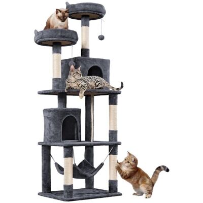 Árbol Rascador para Gatos Yaheetech - Torre Multiniveles 179cm con Cuevas y Plataformas Árbol Rascador para Gatos Yaheetech - Torre Multiniveles 179cm con Cuevas y Plataformas