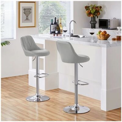 Yaheetech - Bar Stool Set - 61-83 cm - Giratorio - Bar Stools Yaheetech - Bar Stool Set - 61-83 cm - Giratorio - Bar Stools