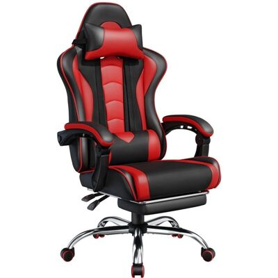 Silla de Oficina Gaming Ergonómica Yaheetech con Altura Ajustable y Soporte Lumbar - Silla de Oficina Silla de Oficina Gaming Ergonómica Yaheetech con Altura Ajustable y Soporte Lumbar - Silla de Oficina
