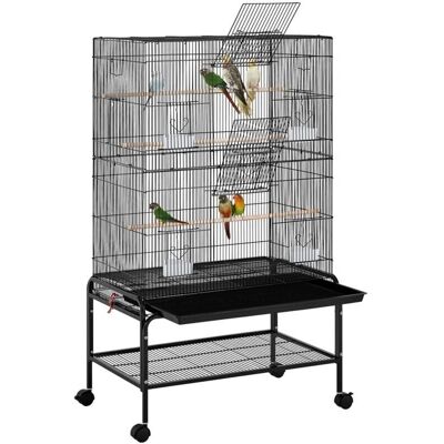 Jaula de Pájaros Yaheetech Grande con Soporte Metálico Jaula de Pájaros Yaheetech Grande con Soporte Metálico