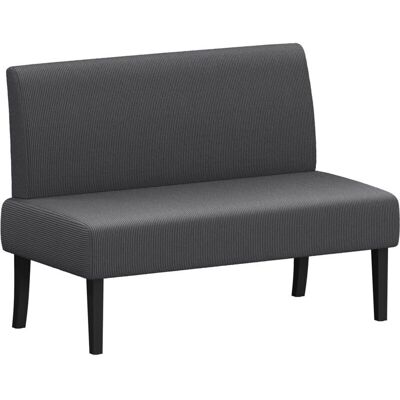 Yaheetech - Sofá Relax 2P Poliéster - Gris - 2S - Sofa Yaheetech - Sofá Relax 2P Poliéster - Gris - 2S - Sofa