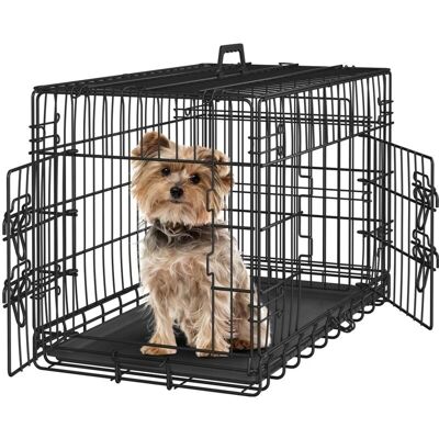 Yaheetech - 75x44x50.5cm - Doble Puerta - Separador - Dog Crate Yaheetech - 75x44x50.5cm - Doble Puerta - Separador - Dog Crate