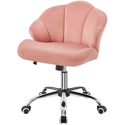 Yaheetech - Velvet Ergonomic - Rosa - Sin Reposabrazos - Desk chair Yaheetech - Velvet Ergonomic - Rosa - Sin Reposabrazos - Desk chair