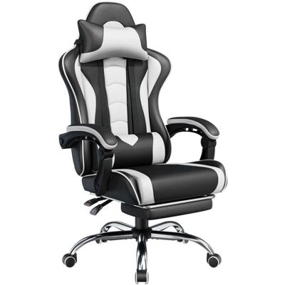 YAHEETECH - Silla gaming con reposapies - Silla de gaming YAHEETECH - Silla gaming con reposapies - Silla de gaming