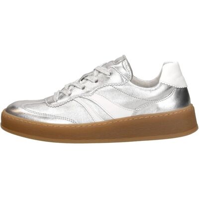 Gabor Satin Met/Nappa Zilver - Sneakers Gabor Satin Met/Nappa Zilver - Sneakers