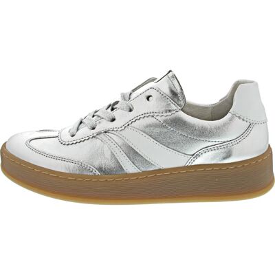 Gabor Breite Fit silber Leder Sneaker - Turnschuhe Gabor Breite Fit silber Leder Sneaker - Turnschuhe