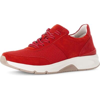 Baskets Femme Gabor Comfort Rouge Velours Mesh - Sneakers - Publicité Baskets Femme Gabor Comfort Rouge Velours Mesh - Sneakers - Publicité