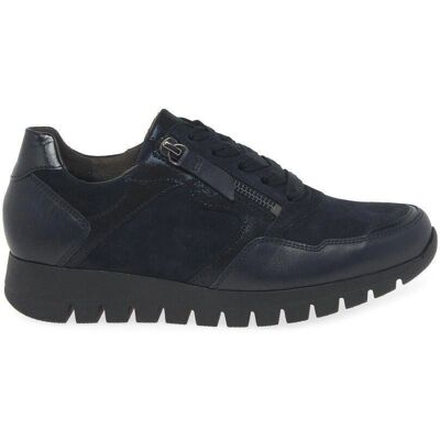 Gabor Willet Womens Trainers - Dark Blue Suede/Leather - Casual Shoes Gabor Willet Womens Trainers - Dark Blue Suede/Leather - Casual Shoes