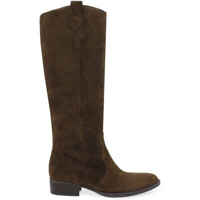 Gabor Garden Womens Knee High Boots - Whisky Suede - Casual Style Gabor Garden Womens Knee High Boots - Whisky Suede - Casual Style