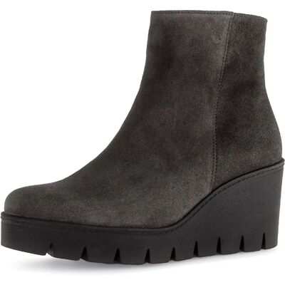 GABOR Ankle Boots - Veloursleder Wedge Rund Zeh Klassisch - Schnürstiefeletten GABOR Ankle Boots - Veloursleder Wedge Rund Zeh Klassisch - Schnürstiefeletten