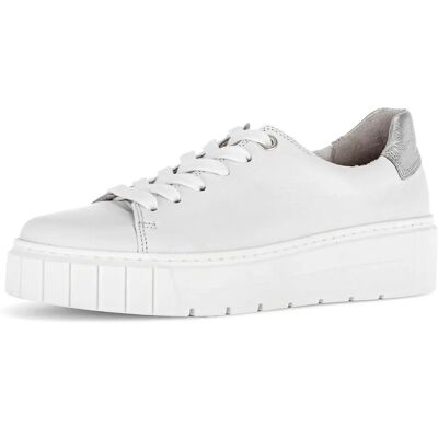 Gabor Witte Casual Sneakers - Comfort, Trendy Dikke Zool Gabor Witte Casual Sneakers - Comfort, Trendy Dikke Zool