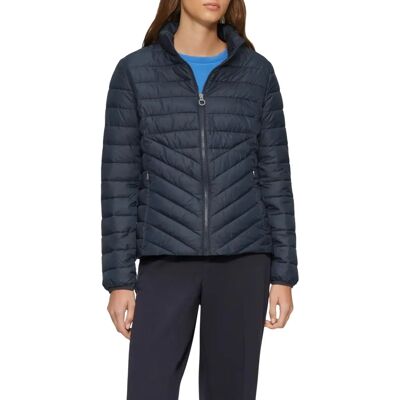 S. Oliver Bleu Veste Regular Fit Col Montant - Veste S. Oliver Bleu Veste Regular Fit Col Montant - Veste