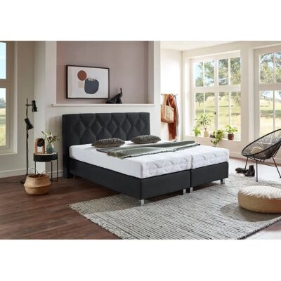 WESTFALIA SCHLAFKOMFORT Phönix - 180x200cm, Microvelours, 2 Matratzen - Boxspringbett WESTFALIA SCHLAFKOMFORT Phönix - 180x200cm, Microvelours, 2 Matratzen - Boxspringbett