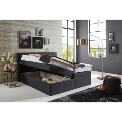 Westfalia Boxspringbett - Grau 180x200/196x210cm mit Stauraum und 2 Matratzen Westfalia Boxspringbett - Grau 180x200/196x210cm mit Stauraum und 2 Matratzen