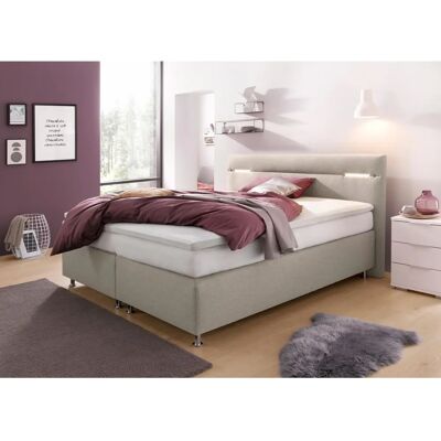 WESTFALIA SCHLAFKOMFORT Boxspringbett - 7-Zonen-Kaltschaum, LED, Beige WESTFALIA SCHLAFKOMFORT Boxspringbett - 7-Zonen-Kaltschaum, LED, Beige