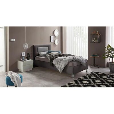 Westfalia SCHLAFKOMFORT Polsterbett - 120x200 cm / 130x210 cm, Grau, Made in Germany Westfalia SCHLAFKOMFORT Polsterbett - 120x200 cm / 130x210 cm, Grau, Made in Germany