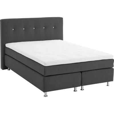 WESTFALIA SCHLAFKOMFORT Charcoal Boxspringbett - Komplett 140x200cm WESTFALIA SCHLAFKOMFORT Charcoal Boxspringbett - Komplett 140x200cm