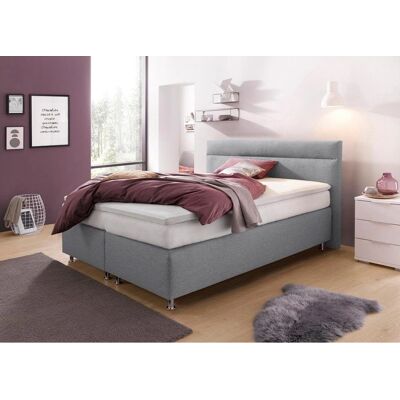 Westfalia Schlafkomfort Graues Boxspringbett - 160x200cm H3 Westfalia Schlafkomfort Graues Boxspringbett - 160x200cm H3