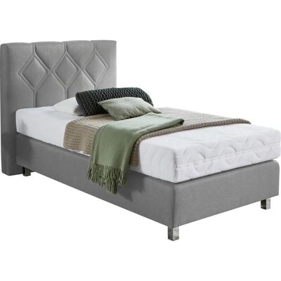 Westfalia Schlafkomfort Phönix Boxspringbett - 120x200cm, Microvelours Westfalia Schlafkomfort Phönix Boxspringbett - 120x200cm, Microvelours