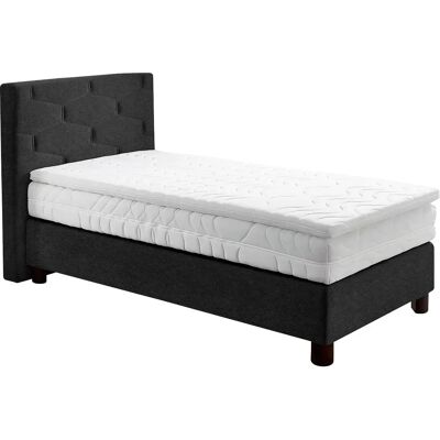 Westfalia Schlafkomfort Boxspringbett - Grau - 115x210cm - H 110cm Westfalia Schlafkomfort Boxspringbett - Grau - 115x210cm - H 110cm