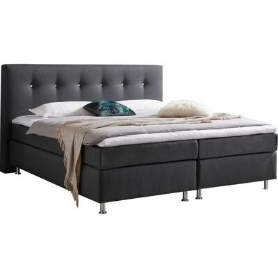 WESTFALIA SCHLAFKOMFORT Boxspringbett, grau, 180x200cm, komplett - Bett WESTFALIA SCHLAFKOMFORT Boxspringbett, grau, 180x200cm, komplett - Bett