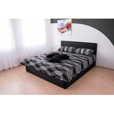 WESTFALIA SCHLAFKOMFORT Polsterbett - 100x200 cm, Schwarz, Ohne Matratze WESTFALIA SCHLAFKOMFORT Polsterbett - 100x200 cm, Schwarz, Ohne Matratze