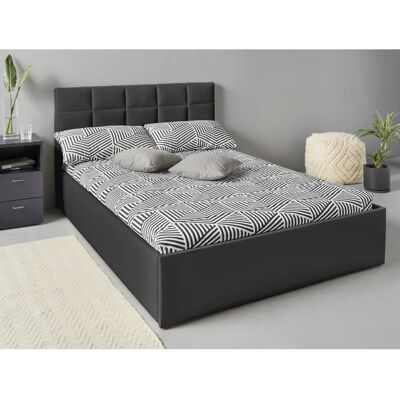 WESTFALIA Polsterbett - 140x200cm, Schwarz, Stauraum, Höhenverstellbar WESTFALIA Polsterbett - 140x200cm, Schwarz, Stauraum, Höhenverstellbar