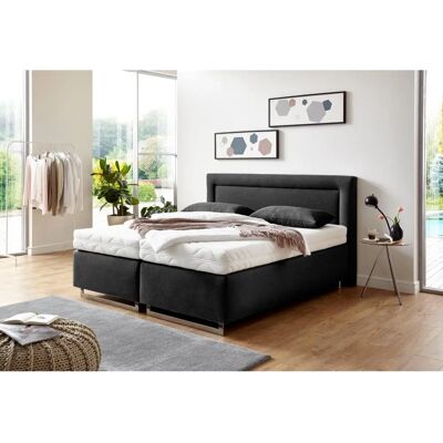 WESTFALIA SCHLAFKOMFORT Boxspringbett - Bonnell-Federkern, grau, 90x200cm WESTFALIA SCHLAFKOMFORT Boxspringbett - Bonnell-Federkern, grau, 90x200cm