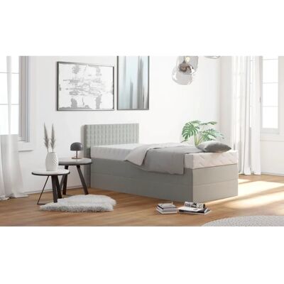 Westfalia Schlafkomfort Grau Boxspringbett - Komplett mit Kopfteil Westfalia Schlafkomfort Grau Boxspringbett - Komplett mit Kopfteil
