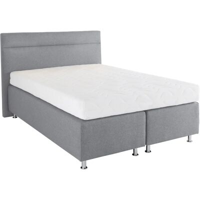 Westfalia Schlafkomfort Graues Boxspringbett - 7-Zonen-Kaltschaum, 140x200cm Westfalia Schlafkomfort Graues Boxspringbett - 7-Zonen-Kaltschaum, 140x200cm