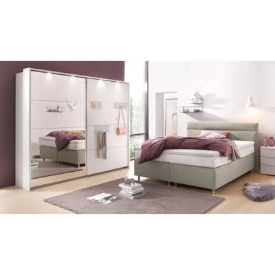 Westfalia Schlafkomfort Beiges Boxspringbett - H3, 180x200cm Westfalia Schlafkomfort Beiges Boxspringbett - H3, 180x200cm