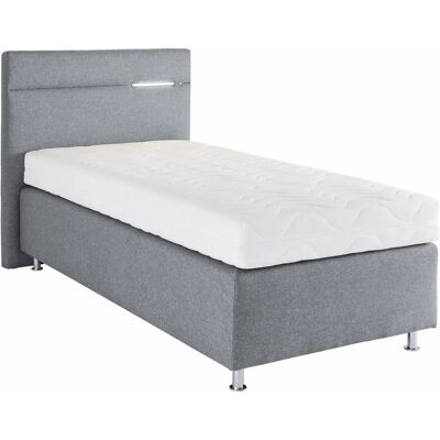 Westfalia Schlafkomfort Graues Boxspringbett - 5-Zonen-Tonnentaschenfederkern Westfalia Schlafkomfort Graues Boxspringbett - 5-Zonen-Tonnentaschenfederkern