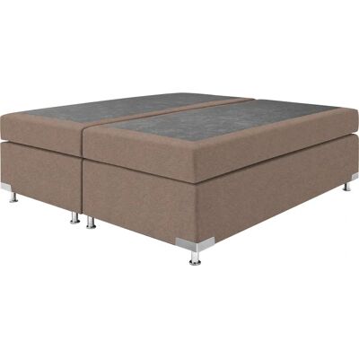 Westfalia Holland Boxspringbett - 200x200 cm, beige, Kaltschaum-Topper Westfalia Holland Boxspringbett - 200x200 cm, beige, Kaltschaum-Topper