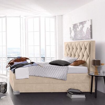 WESTFALIA Schlafkomfort Microvelours Boxspringbett - Boxspringbett WESTFALIA Schlafkomfort Microvelours Boxspringbett - Boxspringbett