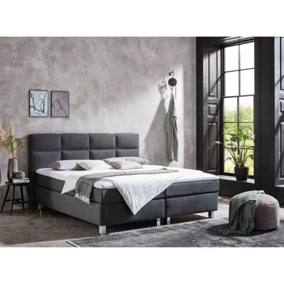Westfalia Boxspringbett - Grau, 180x200cm, Komplett, H2 Westfalia Boxspringbett - Grau, 180x200cm, Komplett, H2