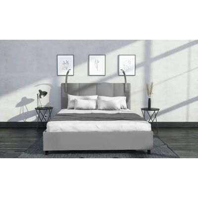 Westfalia Polsterbett - 140x200cm, Grau - Bett mit LED-Leuchten Westfalia Polsterbett - 140x200cm, Grau - Bett mit LED-Leuchten