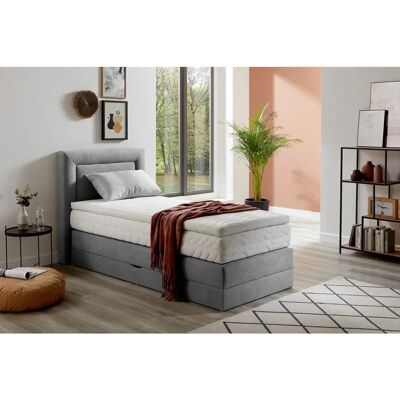 Westfalia Schlafkomfort Boxspringbett - 90x200cm, Grau Westfalia Schlafkomfort Boxspringbett - 90x200cm, Grau