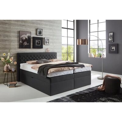 WESTFALIA SCHLAFKOMFORT Boxspringbett - 180x200cm, anthrazit, ohne Stauraum WESTFALIA SCHLAFKOMFORT Boxspringbett - 180x200cm, anthrazit, ohne Stauraum