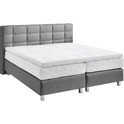 Westfalia Schlafkomfort Boxspringbett - Grau - Komplettbett mit Kaltschaum-Topper Westfalia Schlafkomfort Boxspringbett - Grau - Komplettbett mit Kaltschaum-Topper
