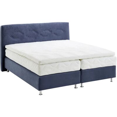 Westfalia Schlafkomfort Navy Boxspringbett - Komplettbett mit Microvelours Westfalia Schlafkomfort Navy Boxspringbett - Komplettbett mit Microvelours