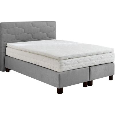 Westfalia Schlafkomfort Boxspringbett - Microvelours, Ohne Topper Westfalia Schlafkomfort Boxspringbett - Microvelours, Ohne Topper