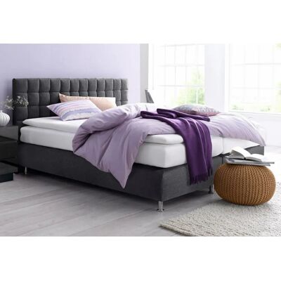 Westfalia Schlafkomfort Boxspringbett - Microvelours & Strukturstoff - 180x200cm - Made in Germany Westfalia Schlafkomfort Boxspringbett - Microvelours & Strukturstoff - 180x200cm - Made in Germany