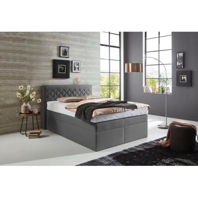 Westfalia Grau Boxspringbett - 156x210cm - Ohne Stauraum - H3 Westfalia Grau Boxspringbett - 156x210cm - Ohne Stauraum - H3