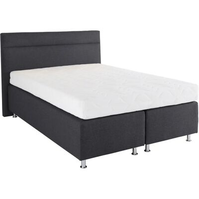 Westfalia Schlafkomfort Grau Boxspringbett - 140x200cm - H3 Westfalia Schlafkomfort Grau Boxspringbett - 140x200cm - H3
