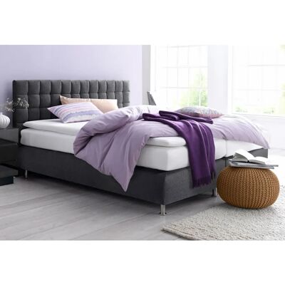 Westfalia Schlafkomfort Boxspringbett - 180x200cm, Anthrazit, Microvelours Westfalia Schlafkomfort Boxspringbett - 180x200cm, Anthrazit, Microvelours