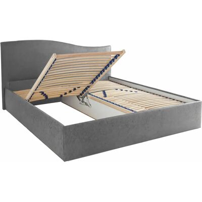 Westfalia Schlafkomfort Polsterbett - 172x210cm, Grau, mit Stauraum Westfalia Schlafkomfort Polsterbett - 172x210cm, Grau, mit Stauraum
