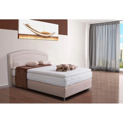 Westfalia Schlafkomfort Microvelours Beiges Boxspringbett - Boxspringbett Westfalia Schlafkomfort Microvelours Beiges Boxspringbett - Boxspringbett